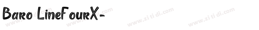 Baro LineFourX字体转换